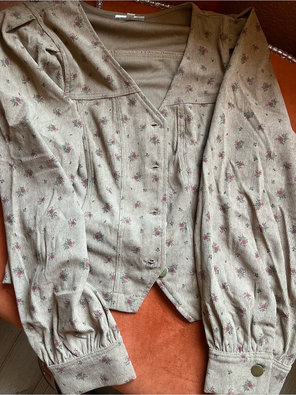 ✨Corduroy Floral Jacket✨